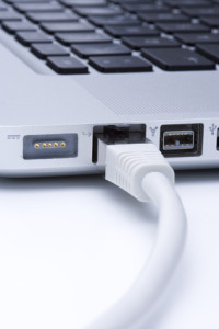 An Ethernet or cable connection is a healthier alternative to Wi-Fi.